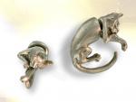 Ref-2254  Boucle d'oreille Chat