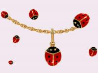 Ref-1683  Coccinelle plaqu or