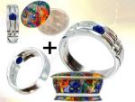 REF-3017 Lapis Atlantean ring + cleanser