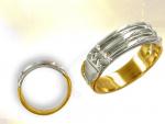 Ref-2468  Bague Atlante or et argent