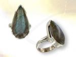 Ref-2756 Bague Labradorite Goutte