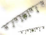 Ref-2677  Bracelet pampille trfle  4 feuilles