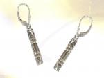 Ref-2738  Boucles dormeuse atlante argent