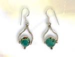 Ref-2628 Boucles d'oreilles turquoise