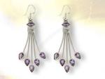 Ref-3477 Boucles d 'oreilles amthystes