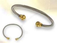 Ref-3652 Bracelet cable cuivre magntique