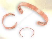 Ref-3662 Bracelet cuivre 6 aimants  personnaliser