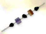 Ref-3603 Original bracelet agate et onyx