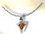 Ref-1354  Collier et pendentif AMBRE