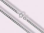 Ref-1424  Silver curb link chain