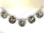 Ref-2904 Collier Monnaie CELTE argent