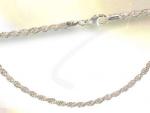 Ref-2295  Rope chain 4 mm _ solid silver