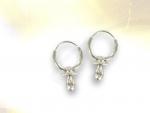 Ref-2609  Croles argent 925/1000 avec sucette