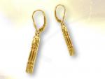 Ref-2747  Boucles dormeuse atlante vermeil