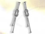 Ref-1147  Boucles Maonnique argent