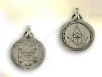 Ref-2856  Medalla masnica HIRAM y OUROBORUS