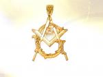 Ref-1196  Pendentif maonnique vermeil