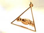 Ref-12  Vermeil Fraternity masonic pendant