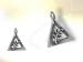 Ref-582  Triangle and Sprig of Acacia masonic pendant
