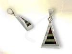 Ref-3429 Amber triangle pendant
