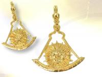 Ref-555  Gold Royal masonic pendant