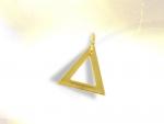 Ref-1077  Vermeil Triangle masonic pendant