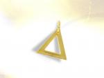 Ref-1077  Pendentif maonnique Triangle de vermeil