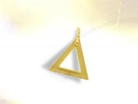 Ref-1077  Vermeil Triangle masonic pendant