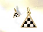 Ref-1246  Gold plated Mosaic Triangle