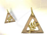 Ref-720  Triangle and Sprig of Acacia masonic pendant
