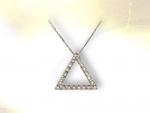 Ref-2429  Collier or blanc diamants