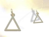 Ref-578  Silver Triangle masonic pendant