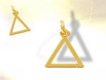 Ref-1255  GOLD Triangle masonic pendant