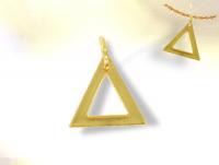 Ref-2017  Gold plated masonic triangle